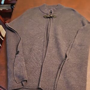 Croft & Barrow Women's Brown Cardigan with Toggle Closure